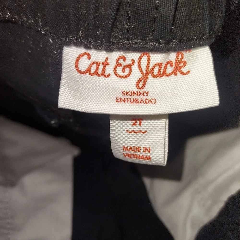 Lot of 2 (TWO) Toddler Boy Black Pants in Size 2T